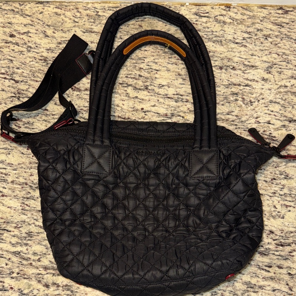 MZ Wallace Black Quilted Tote